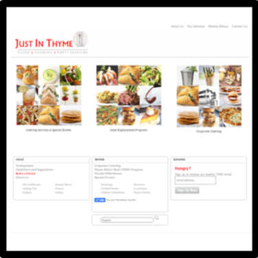 Just In Thyme Foods Website Project